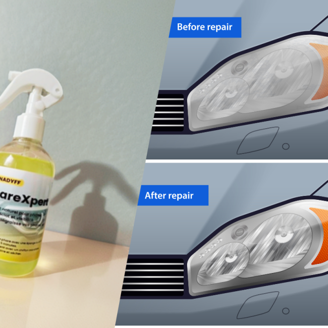 Nettoyant pour phares de voiture